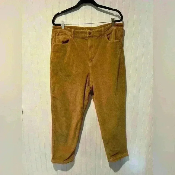 American Eagle Outfitters Pants - American eagle corduroy super stretch mom jeans pants sz. 18 GUC casual fall